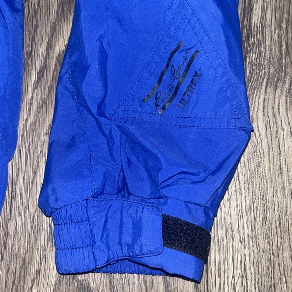 Vintage 90s Eddie Bauer Ultrex Snap Front Windbreaker Jacket Teal Blue Men's M - Picture 2 of 16